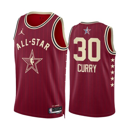 Maillot Homme All-Star 2024 Western Conference Stephen Curry Rouge Swingman